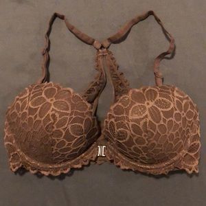 Pink Victoria’s Secret Racerback front clasp bra